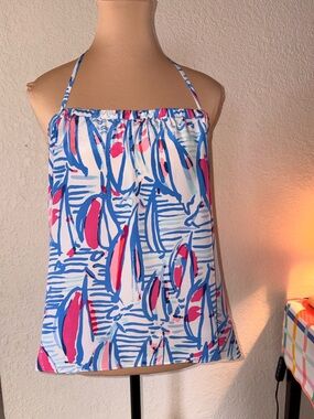 Lilly Pulitzer Lei Lei Silk Halter Top